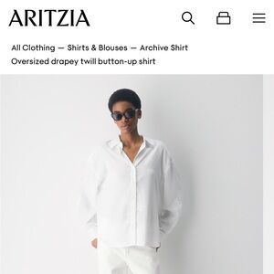 Babaton Cream Button-Up Shirt and Pants Set